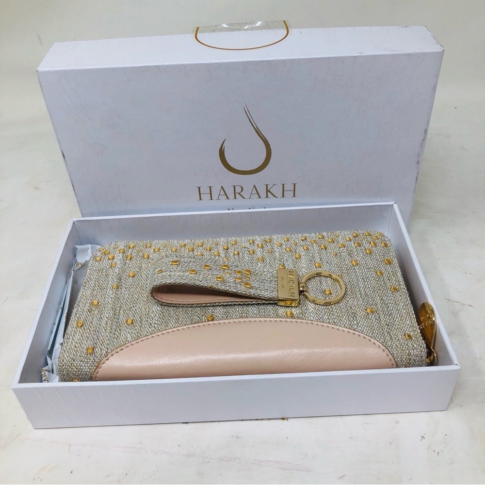 New W/Box Harakh New York Wristlet Wallet